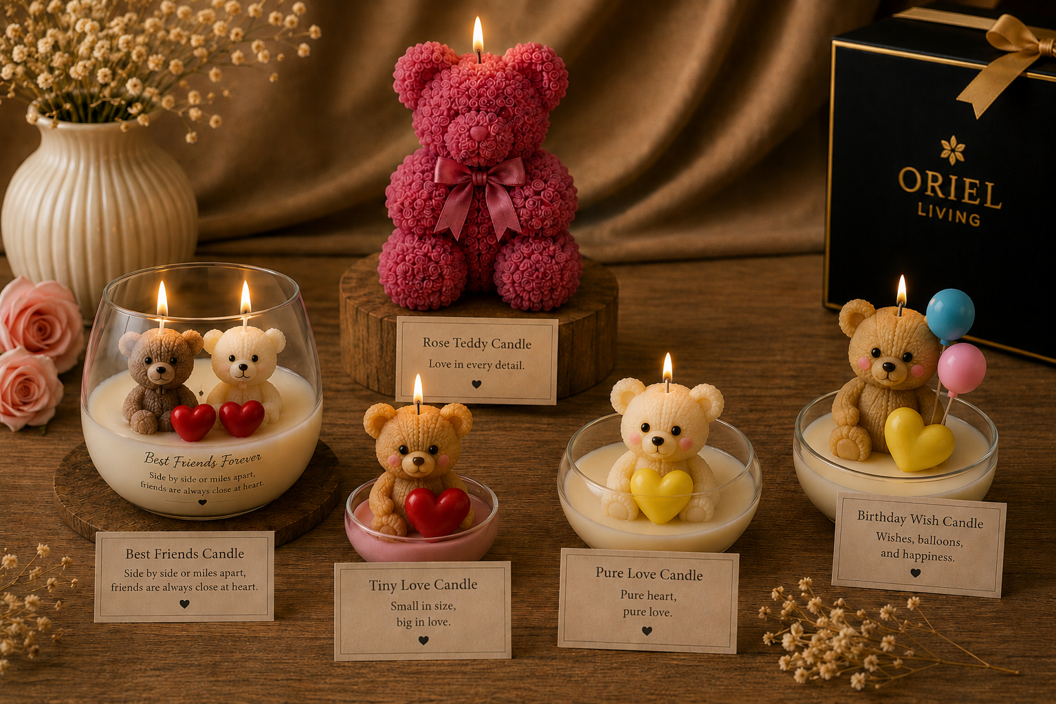 Teddy Candle